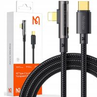 2 x Kabel USB-C do Lightning kątowy McDodo CA-3390 36W 1.2m (czarny)