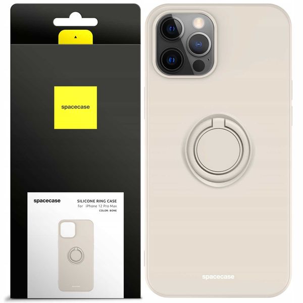 Spacecase Silicone Ring iPhone 12 Pro Max bone zdjęcie 1