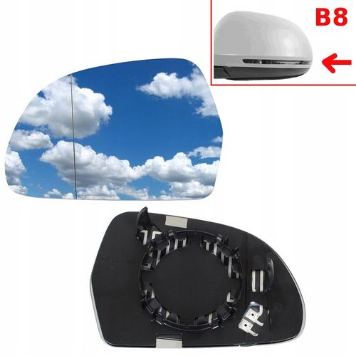 Wkład Lusterka Szkło Lewy Grzany do Audi A3 8P A4 B8 A5 A6 A8 na Arena.pl