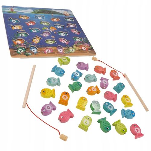 Drewniana gra łowienie rybek na magnes 3w1 4311 na Arena.pl