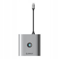 2 x Orico Adapter Przejściówka Hub 6W1 Usb-C Do Hdmi 2X Usb-A 3.0 Usb-C 100
