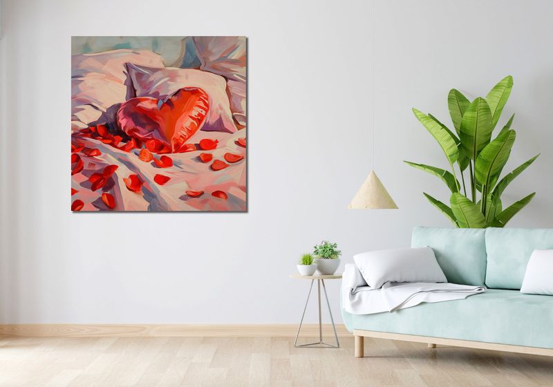 Obraz 100x100cm I Ja Ciebie Też zdjęcie 2