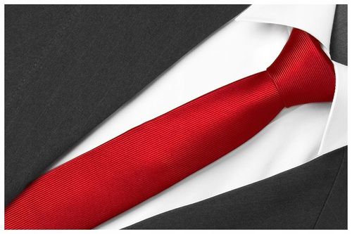 MIKROFIBRA ŻAKARDOWY Krawat w Prążki Męski 7 cm do Garnituru Gładki g11 na Arena.pl