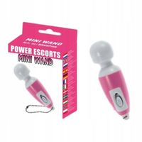 Malutki Wibratorek Typu Mikrofon - Power Escorts Mini Wand - Pink