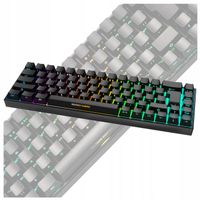 KLAWIATURA GAMINGOWA MECHANICZNA DELTACO MINI RGB PODŚWIETLANA 65% PORĘCZNA
