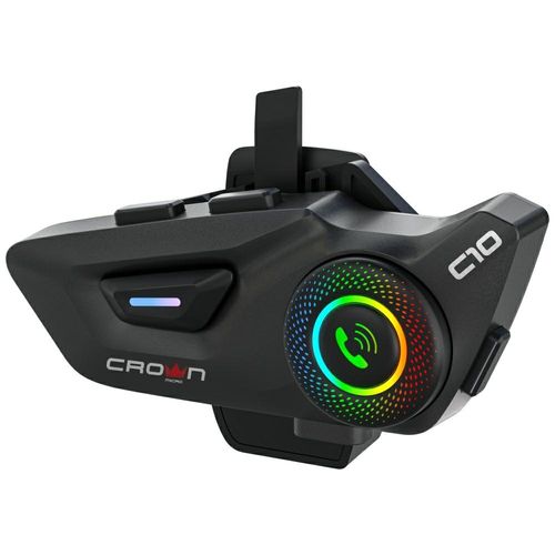 interkom motocyklowy crown c10 bluetooth 5.3 czarny na Arena.pl