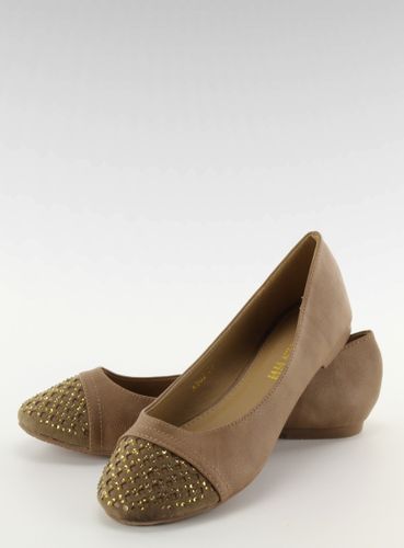 Baleriny ozdabiane A902 khaki - 37 na Arena.pl