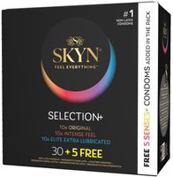 SKYN Selection Senses Mix 6 Rodzajów Nielateksowe Box 35szt