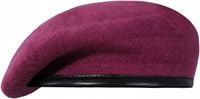 Beret wojskowy wełniany tłoczony MFH Commando Bordowy 57