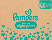 Pampers Baby Dry Night 5  pieluchomajtki ma noc, 160 szt.