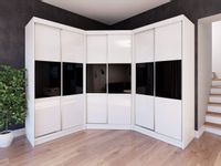 Garderoba Szafa Narożna PARIS drzwi przesuwne