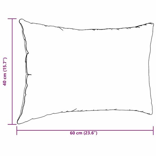 Poduszki na sofę 2 pcs Czerwone wino 60 x 40 cm na Arena.pl