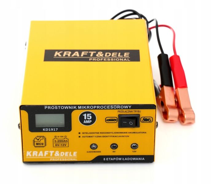 Prostownik MIKROPROCESOROWY Akumulatorowy 6V / 12V zdjęcie 4