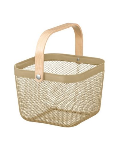 IKEA RISATORP Kosz jasnooliwkowy 25x26x18cm. na Arena.pl