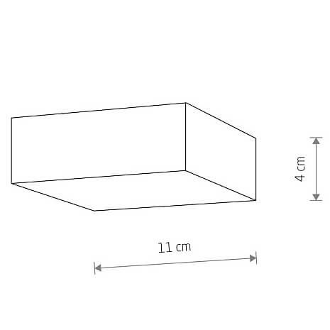 Kwadratowy plafon Lid Square 10420 Nowodvorski LED 15W 3000K natynkowy biały na Arena.pl