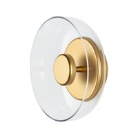 Lampa ścienna DISCO LED złota 23 cm