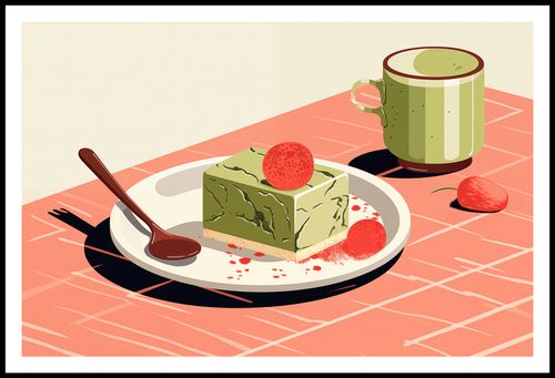 Plakat 91,5x60cm Deser Matcha na Arena.pl