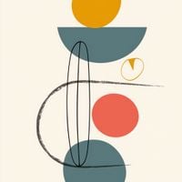 Plakat 80x80cm Równe Kompozycje