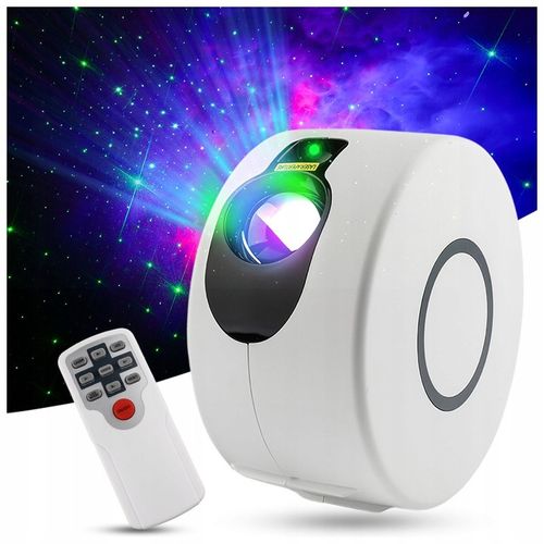 PROJEKTOR GWIAZD NIEBA LAMPKA NOCNA LED RZUTNIK LASEROWY DLA DZIECI + PILOT na Arena.pl