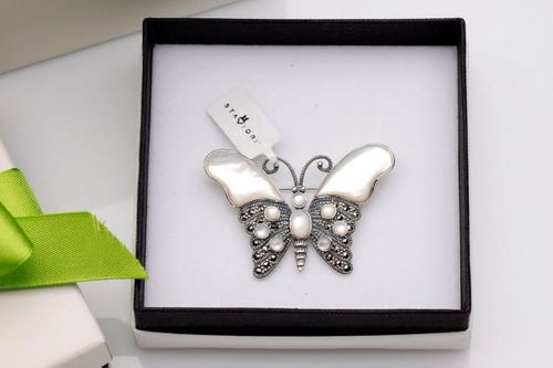 Srebrna broszka RDM2850 - Markazyty na Arena.pl