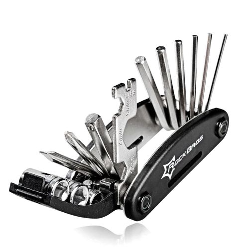 16w1 narzędzie wielofunkcyjne multitool do naprawy rowerów - czarne na Arena.pl