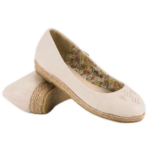 Beżowe baleriny espadryle r.39 na Arena.pl