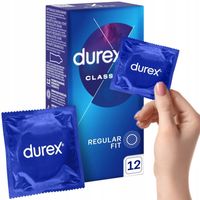 DUREX prezerwatywy CLASSIC Klasyczne Nawilżane 12 sztuk Komfortowe