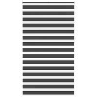 Roleta zebra, czarna, szerokość tkaniny 120,9 cm, poliester