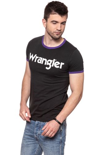 WRANGLER RINGER TEE WASHED BLACK W7B63FKVD S na Arena.pl