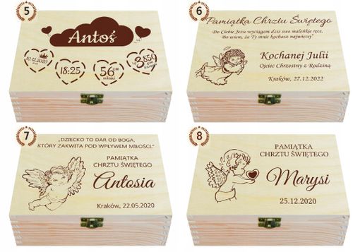 PUDEŁKO WSPOMNIEŃ PREZENT CHRZEST ROCZEK METRYCZKA na Arena.pl