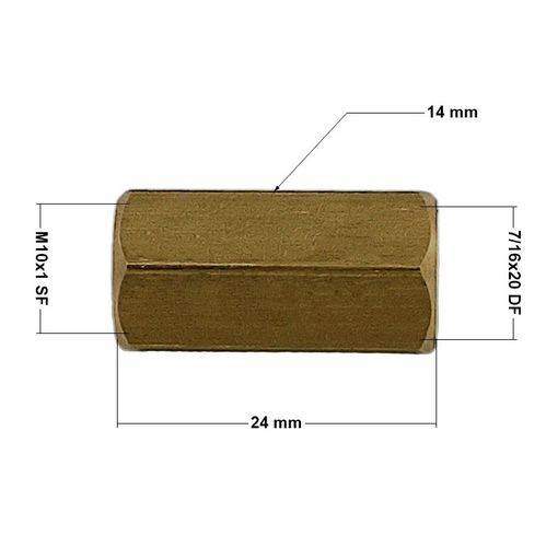 ŁPS-55 Łącznik przewodu hamulcowego 7/16x20 DF wew / M10x1 SF wew na Arena.pl