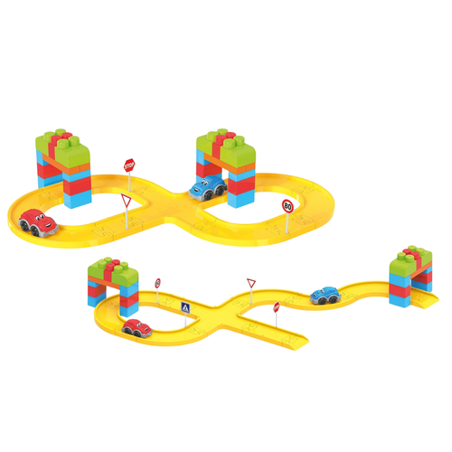 Edukacyjne Klocki Konstruktor Torów Z Autami Dla Dzieci 8324 na Arena.pl