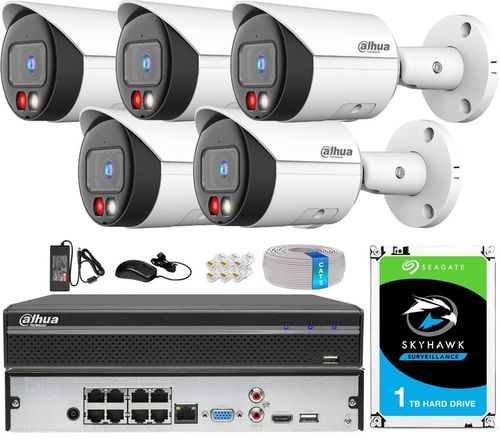 Zestaw Monitoringu IP Do Rozbudowy 5x Kamera 8Mpx IR/LED Rejestrator 8CH na Arena.pl