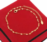 BRANSOLETKA ZŁOTA NA NOGĘ ALICE STAL CHIRURGICZNA