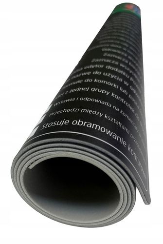 PODKŁADKA MATA BIURKO POD MYSZ DUŻA 82,6x35,1cm OFFICE EXCEL SKRÓTY PREMIUM na Arena.pl