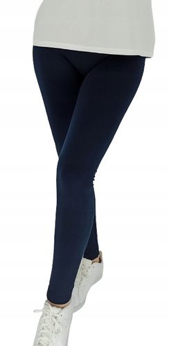 LEGINSY damskie GRANATOWY OCIEPLANE BEZSZWOWE na Arena.pl