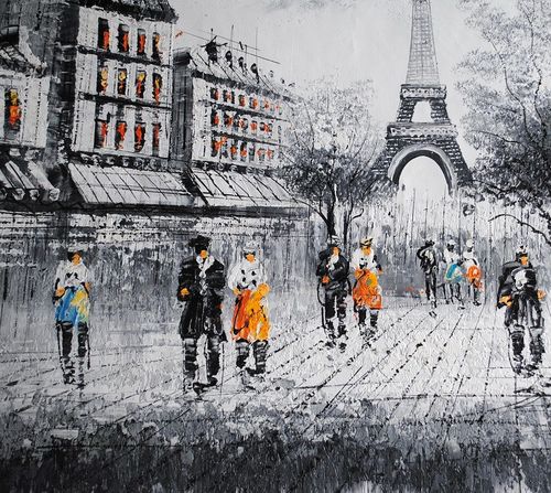 Paryska uliczka (60x90cm) na Arena.pl