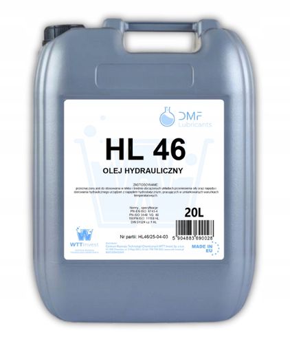Olej hydrauliczny HL 46 / L-HL 46 / 20L / VG 46 na Arena.pl
