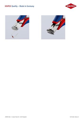 szczypce tnące czołowe dla elektroników - kn 64 02 115 na Arena.pl