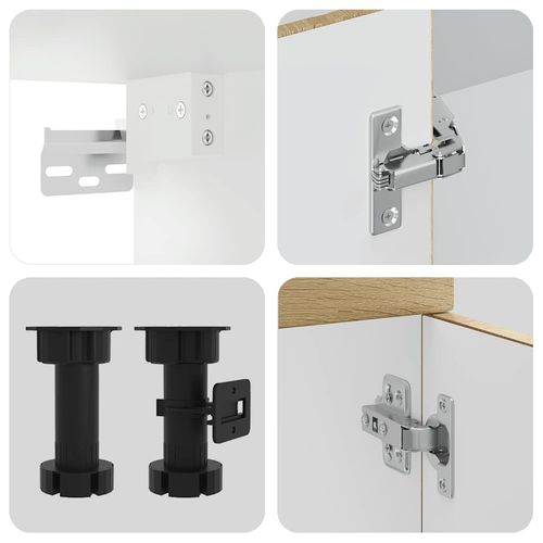 Zestaw szafek kuchennych, Kalmar, 8-częściowy, dąb sonoma na Arena.pl