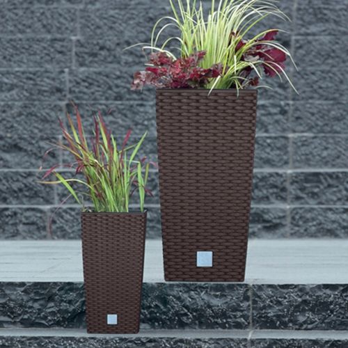 Doniczka ratanowa z wkładem wysoka DRTS170 - umbra na Arena.pl