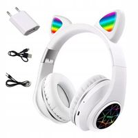 A - SŁUCHAWKI BEZP Słuchawki bezprzewodowe KOCIE USZY CAT EAR BT