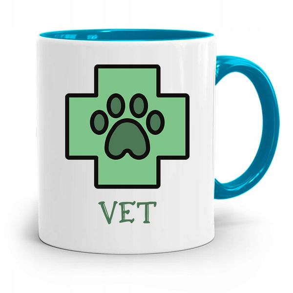 Kubek Błękitny Weterynarza Vet Prezent Z Nadrukiem Ze Zdjęciem zdjęcie 1