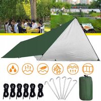 PLANDEKA PRZECIWDESZCZOWA 3 X 3 M MATA PIKNIKOWA OCHRONA PRZED SŁOŃCEM