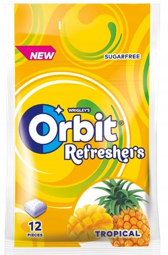15 x Orbit Refreshers Tropical Guma do żucia bez cukru 26 g na Arena.pl