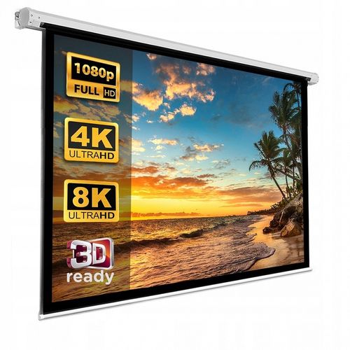 EKRAN PROJEKCYJNY RZUTNIKA 100" 200x150 cm PÓŁAUTOMAT 4:3 MACLEAN na Arena.pl