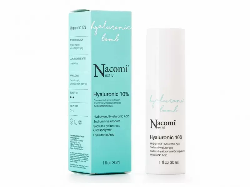 Next Level, Kwas Hialuronowy 10%, 30 ml - Nacomi zdjęcie 1