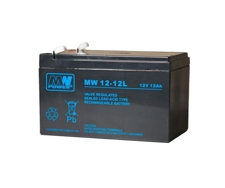Akumulator żelowy 12V/12Ah MW T2 zdjęcie 1