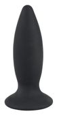 korek analny wibrujący black velvets silikonowy usb 11 cm