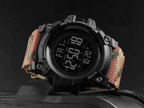 Zegarek męski elektroniczny alarm 12/24 h stoper LED data na Arena.pl